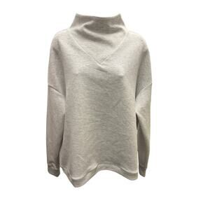 (Lot 2) YOGALICIOUS LUX Women’s M Crosstrain pullover Shirt gray taupe Long